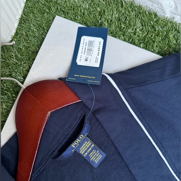 POLO RALPH LAUREN
Mini Terry Kimono Robe navy blue new with tags $85 New with tg - Picture 11 of 15